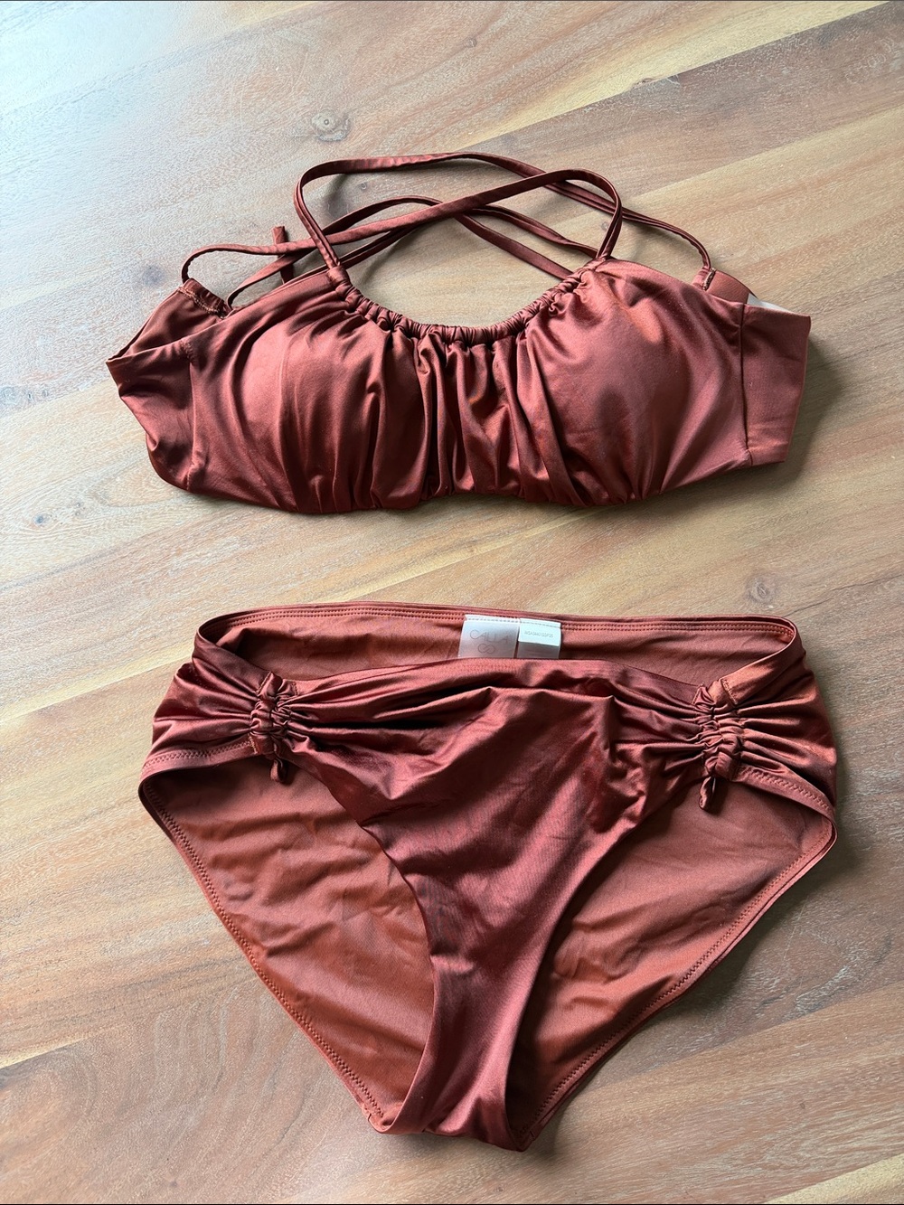 CALIA by Carrie Underwood Rust Red Bikini Set